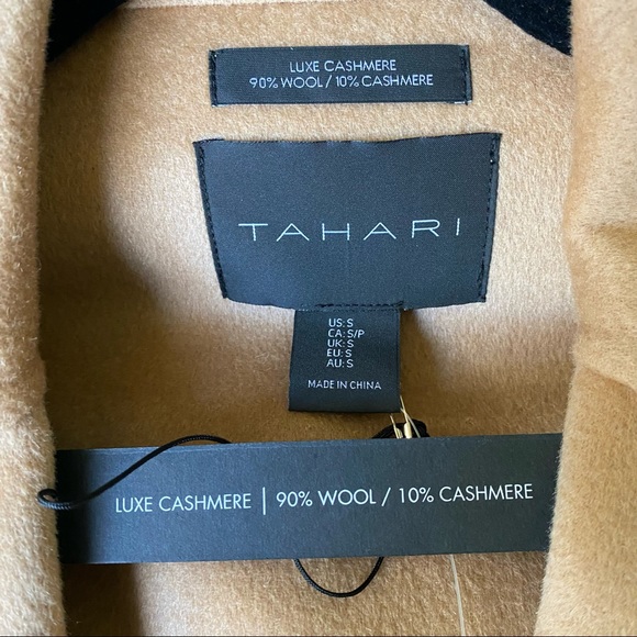 Luxe wool cashmere blend camel coat - Picture 4 of 7